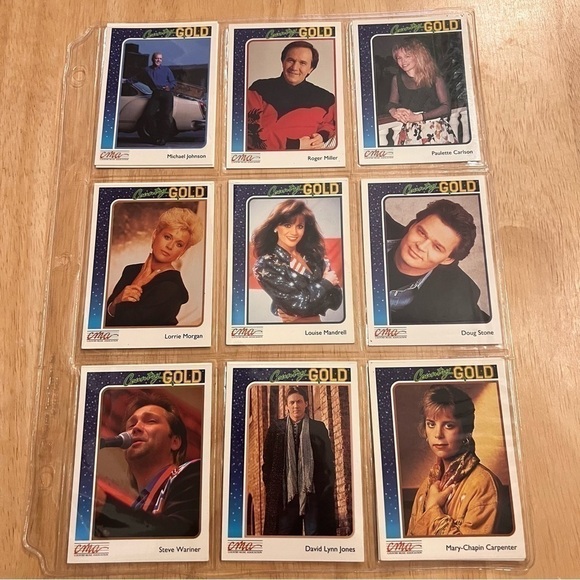 Vintage 1992 CMA Country Gold Sterling Trading Cards. - Picture 5 of 12